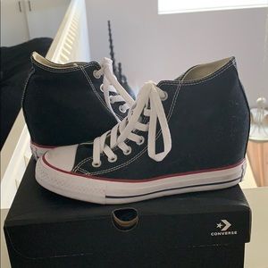 Converse All Star Lux Wedge Black Sneakers